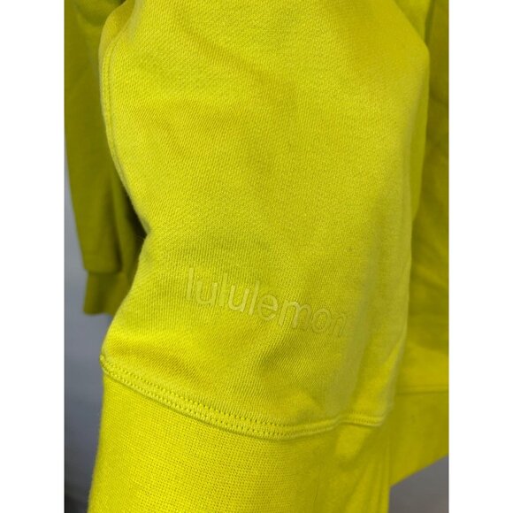 Lululemon Perfectly Oversized Crew Sweatshirt Pullover Bright Yellow Size 4 - Picture 3 of 6